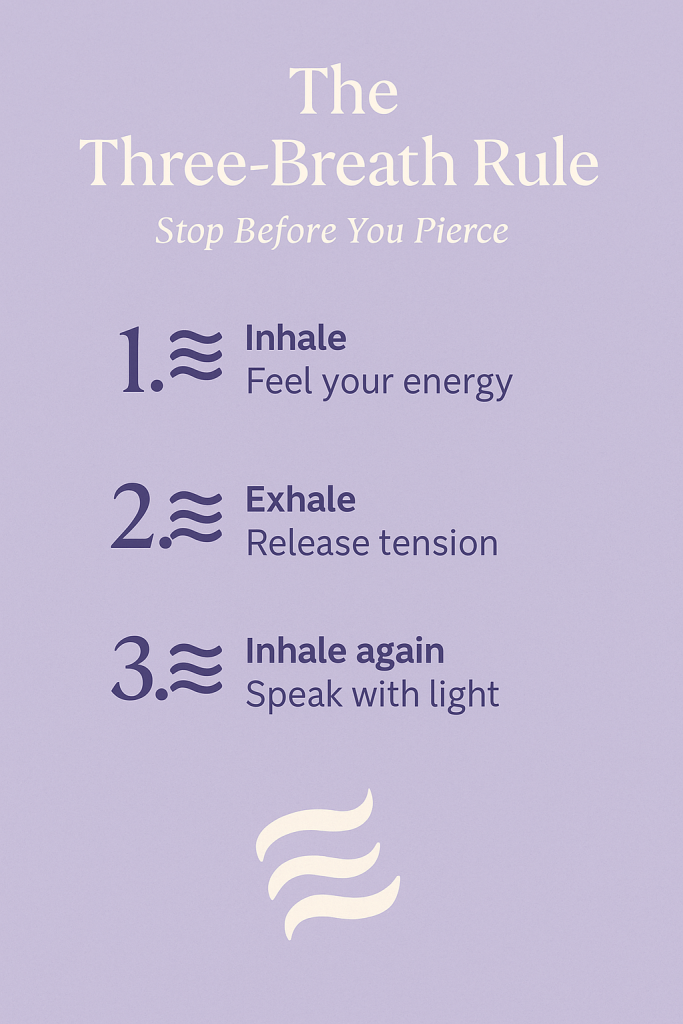 The Three-Breath Rule
