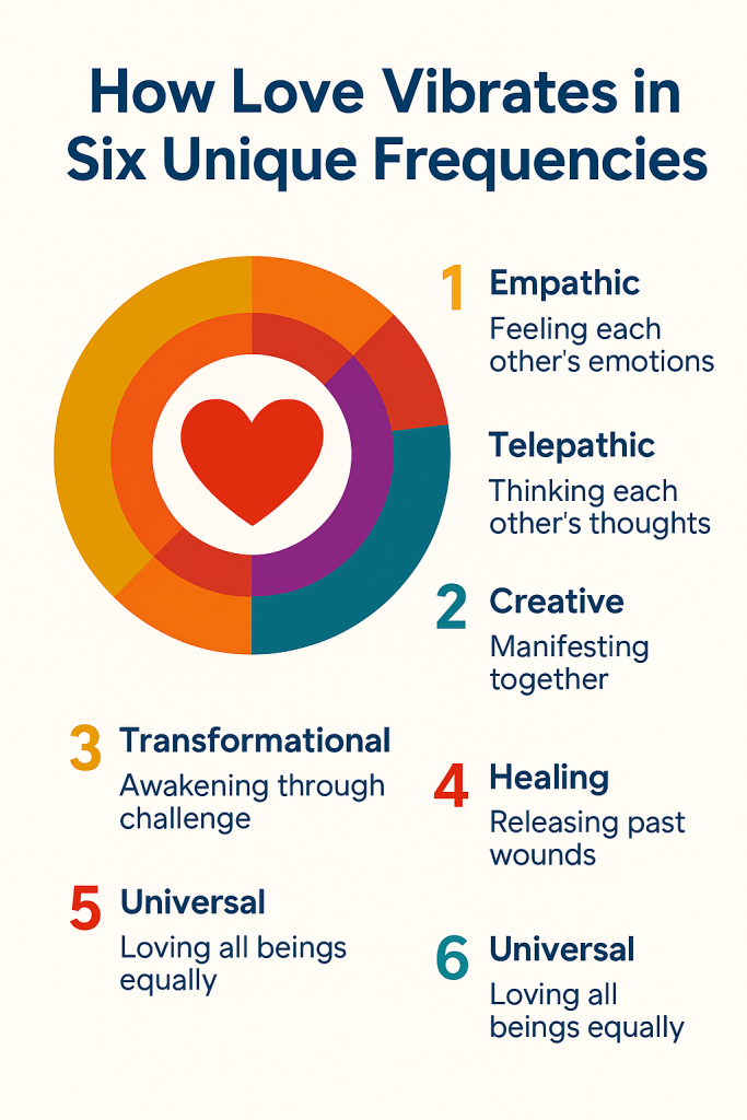 How Love Vibrates in Six Unique Frequencies