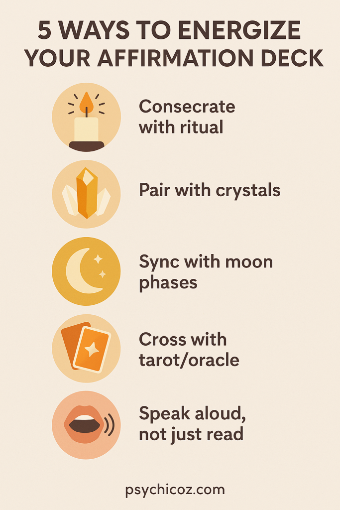 5 Ways to Energize Your Affirmation Deck
