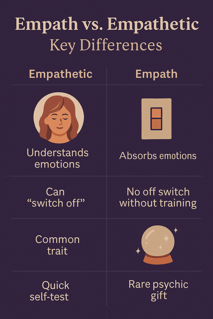 Empath vs. Empathetic Key Differences