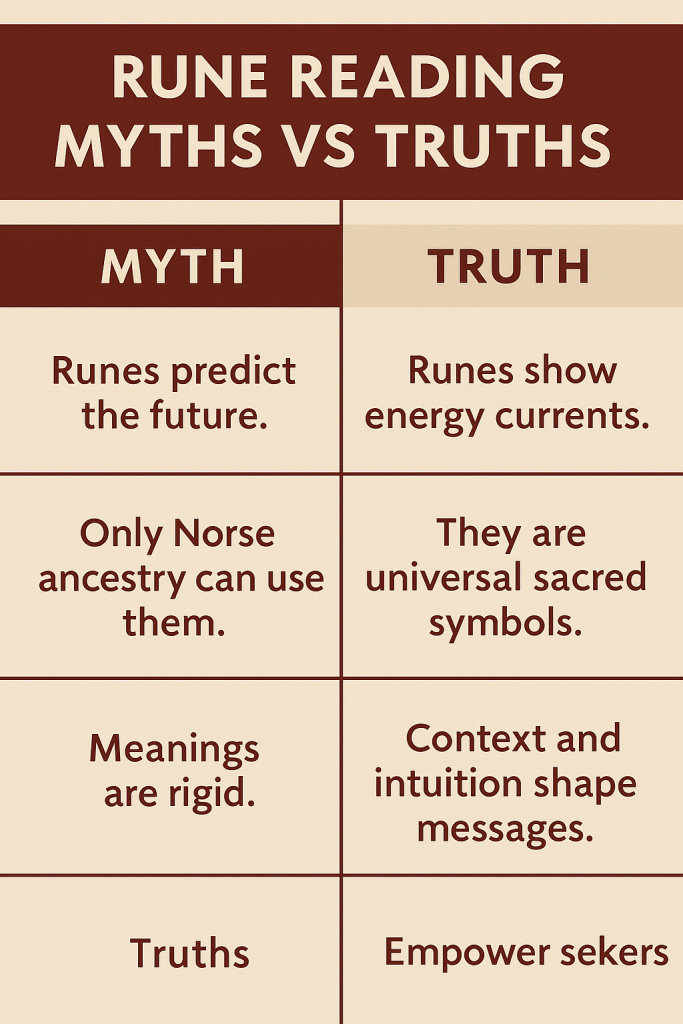 Rune Reading Myths vs Truths