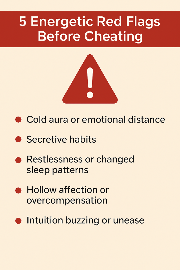5 Energetic Red Flags Before Cheating