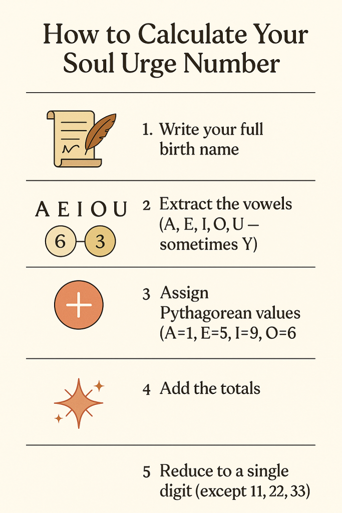 How to Calculate Your Soul Urge Number