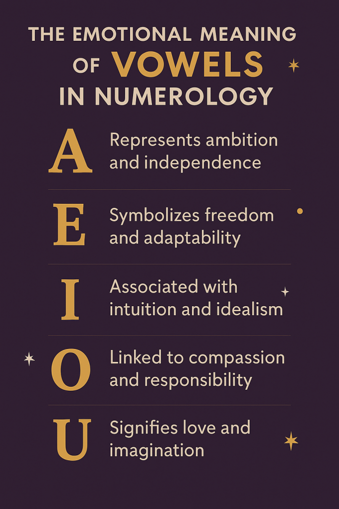 The Emotional Meaning of Vowels in Numerology