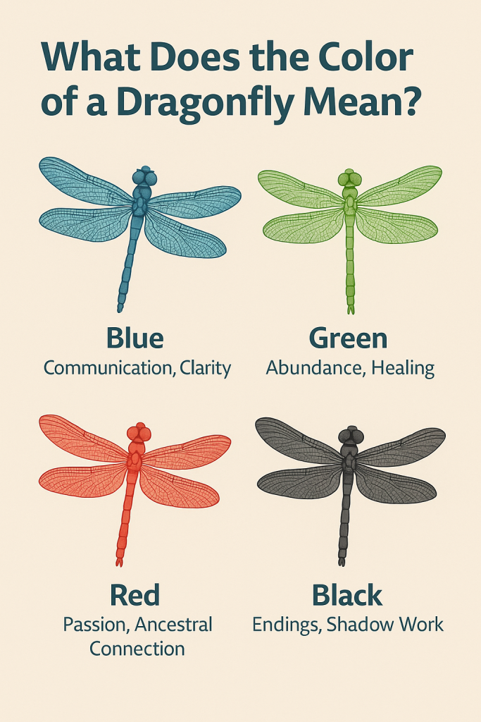 Dragonfly Spiritual Meanings by Color