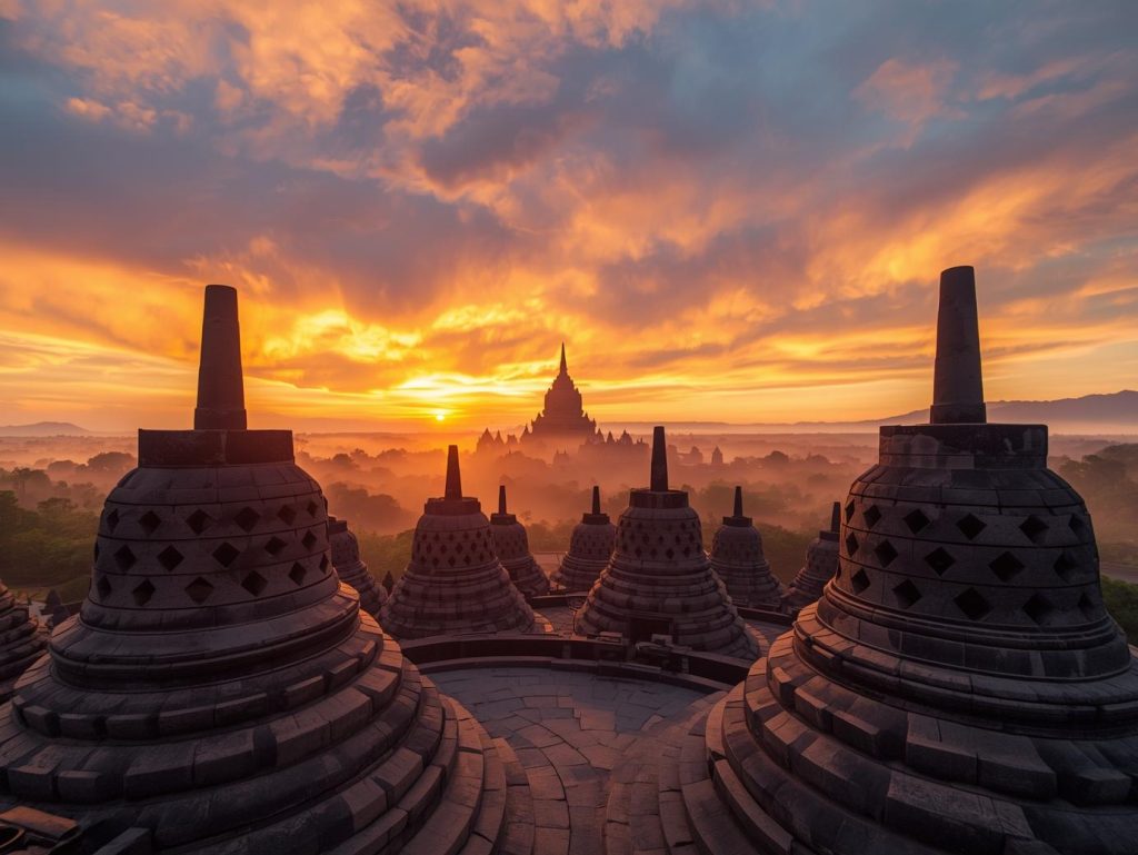 Borobudur Sunrise, Indonesia