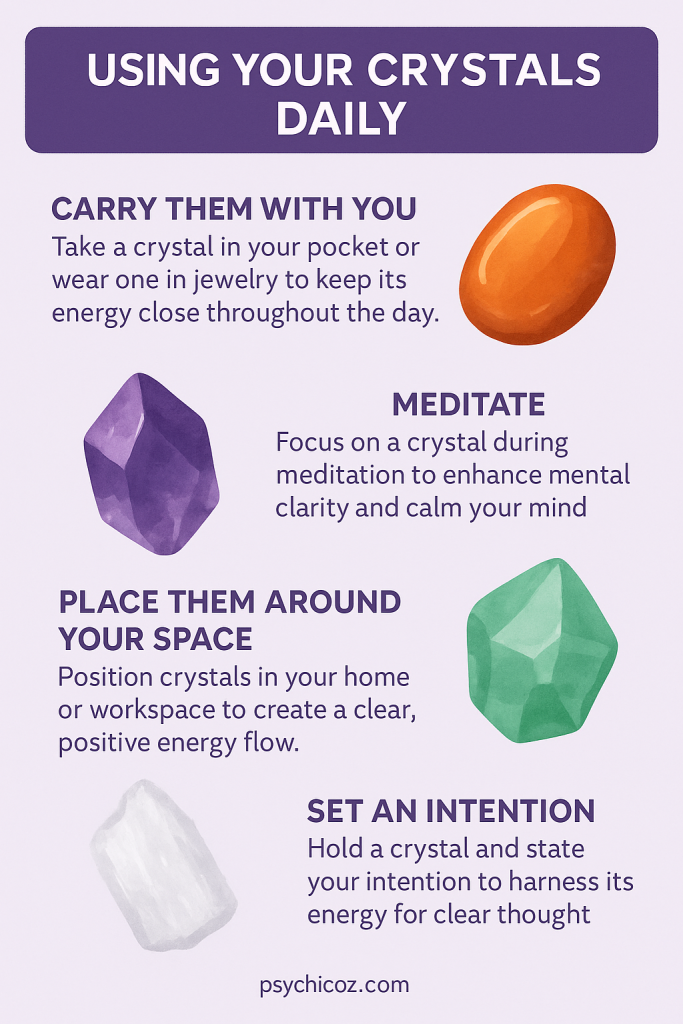 Using Your Crystals Daily