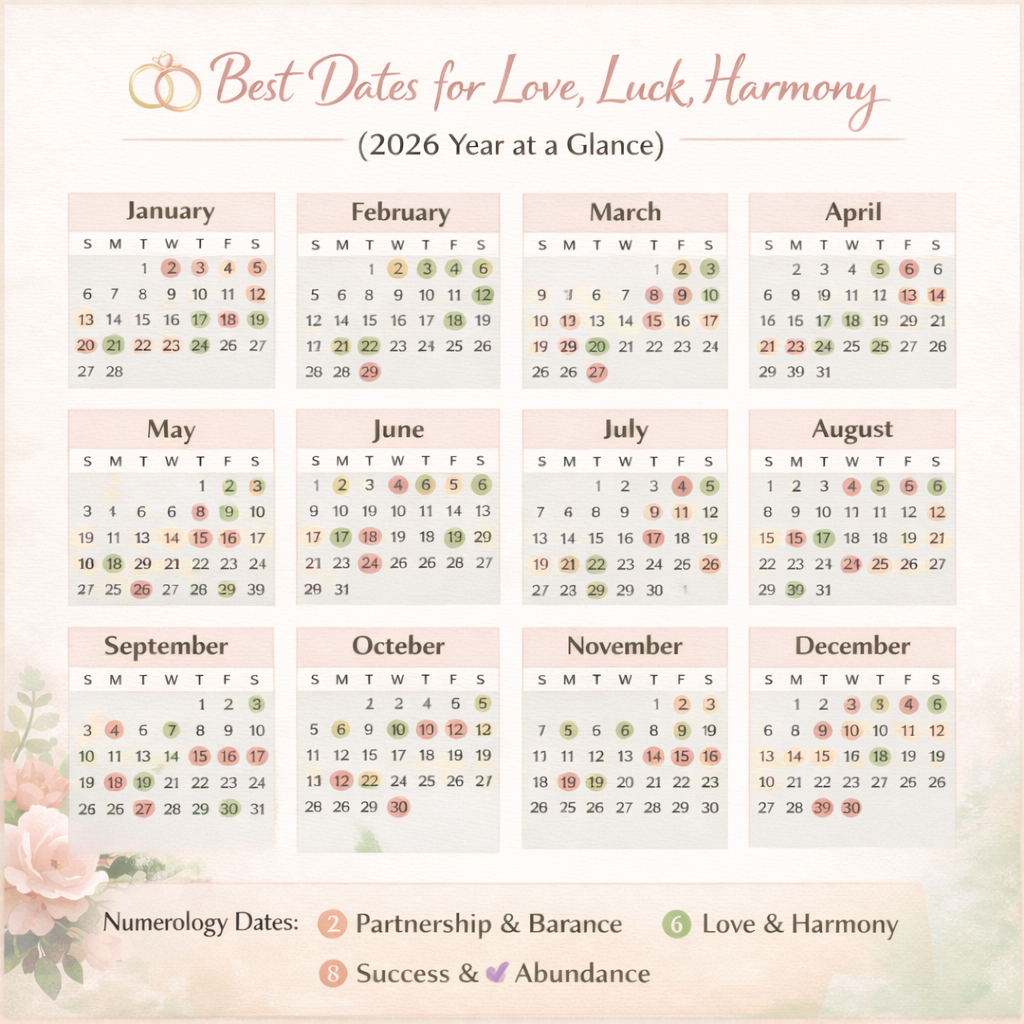 Best Dates for Love, Luck, Harmony