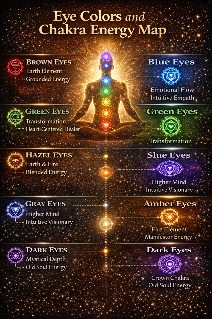 Eye Colors and Chakra Energy Map
