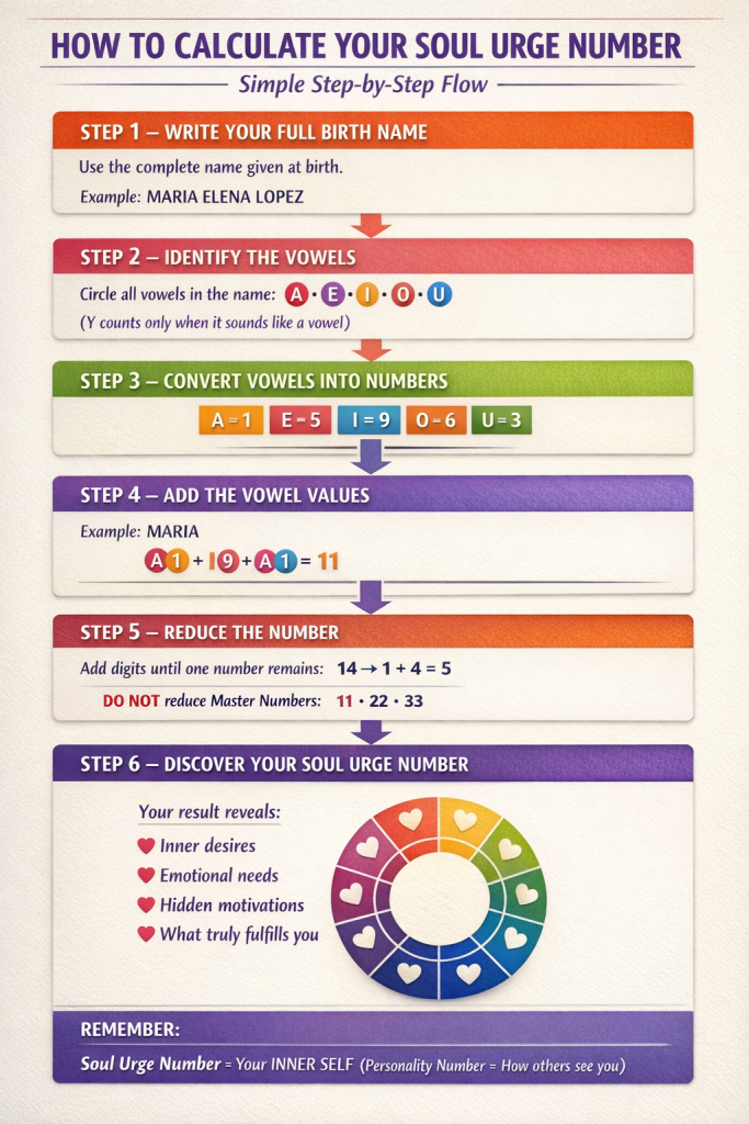 How to Calculate Your Soul Urge Number