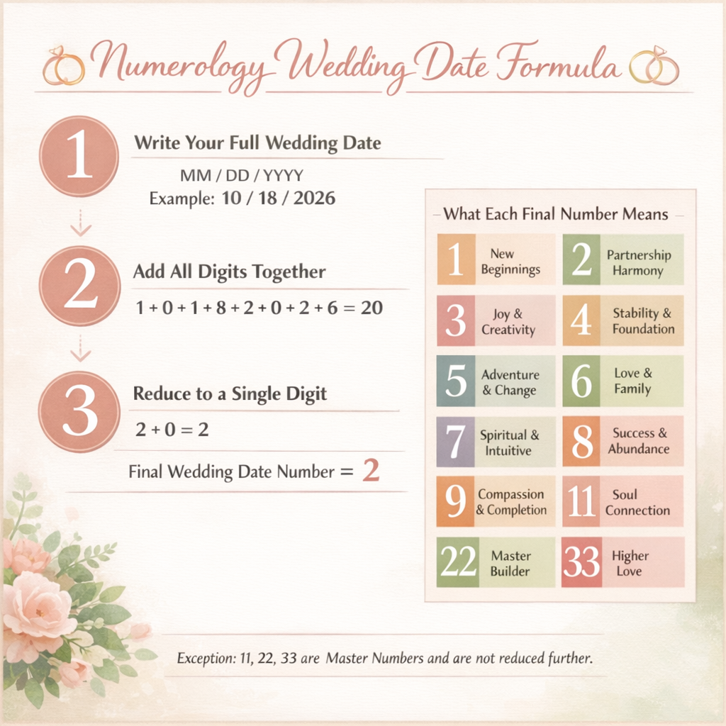 Numerology Wedding Date Formula