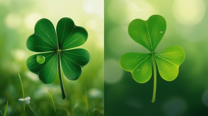 Four-Leaf Clover vs Shamrock Four-Leaf Clover vs Shamrock