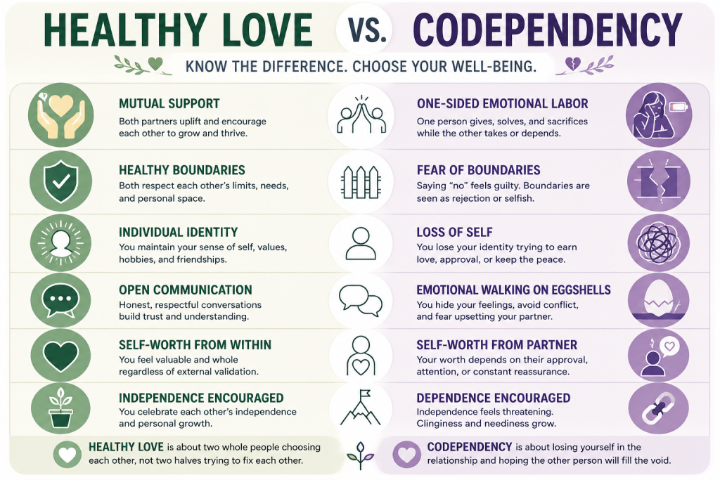 Healthy Love vs Codependency